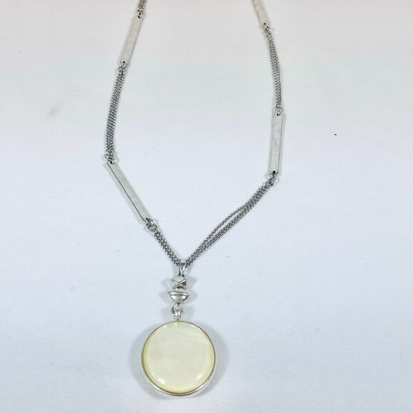 Rhodochrosite Navajo Round Double Sided Pendant Necklace Jewelry 16" Fantasy - Picture 2 of 11